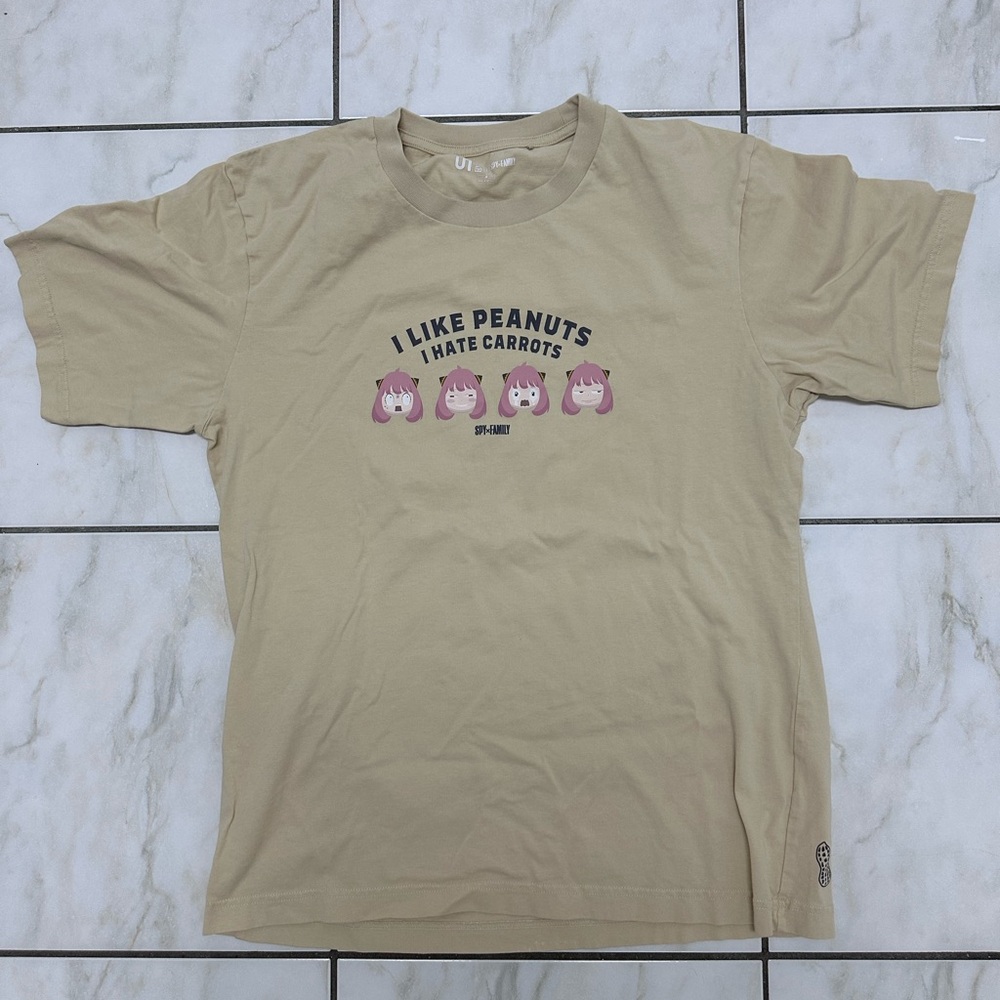 Uniqlo x Spy Family Women Tan Graphic Tee